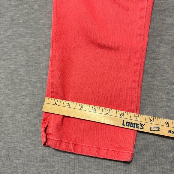 Chico's Jeans Womens Size 1.5 (32x24) Crop Platinum Coral Red Stretch pants - Picture 12 of 16